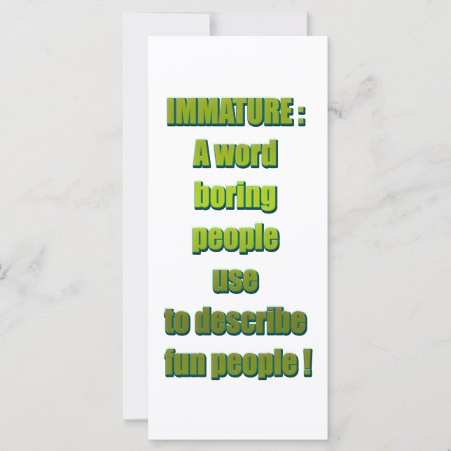 Onvolwassen grappige tekst (Voorkant)