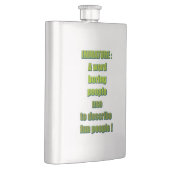 Onvolwassen grappige tekst heupfles (Rechts)