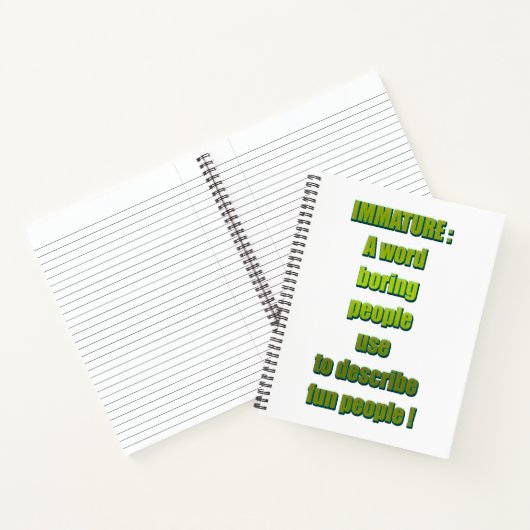 Onvolwassen grappige tekst notitieboek (Binnen)