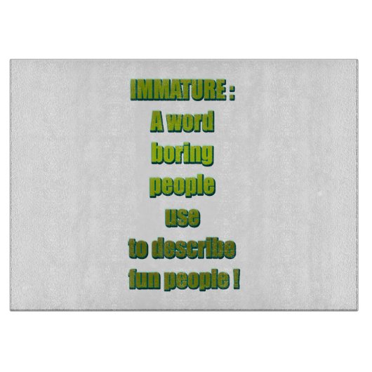 Onvolwassen grappige tekst snijplank (Voorkant)