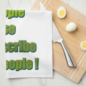 Onvolwassen grappige tekst theedoek (Quarter Fold)