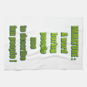 Onvolwassen grappige tekst theedoek (Horizontaal)