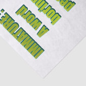 Onvolwassen grappige tekst tissuepapier (Detail)