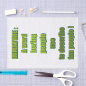 Onvolwassen grappige tekst tissuepapier (Craft)