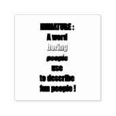 Onvolwassen grappige tekst zelfinktende stempel (Design)