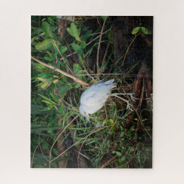 Onvolwassen kleine blauwe reiger legpuzzel