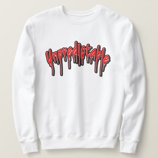 onvoorspelbaar trui (Design voorkant)