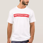 Onvoorspelbare grappige wetshandhaving t-shirt (Voorkant)