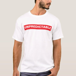 Onvoorspelbare grappige wetshandhaving t-shirt