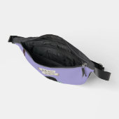 Onvoorspelbare zwarte kat citaat Lila Paarse Heuptasje (Open)