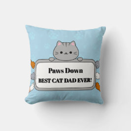 Onvoorwaardelijk Beste Kattenpapa Ooit Schattig Kussen