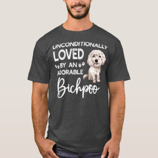 onvoorwaardelijk door een Schattige bichpoo gehoud T-shirt