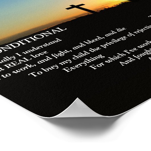 Onvoorwaardelijk (Liefde) Poster (Hoek)