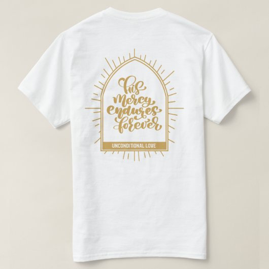 ONVOORWAARDELIJK LOPEN T-SHIRT (Design achterkant)
