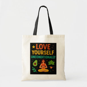 Onvoorwaardelijk van jezelf houden Canvas tas – Ze