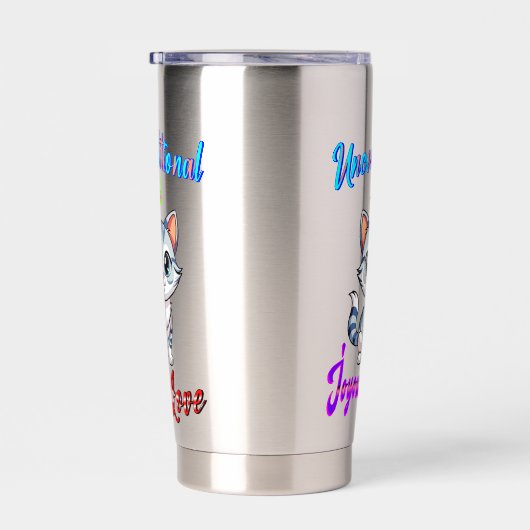 Onvoorwaardelijke en vreugdevolle liefde geïsoleerde drinkbeker (Rechts)