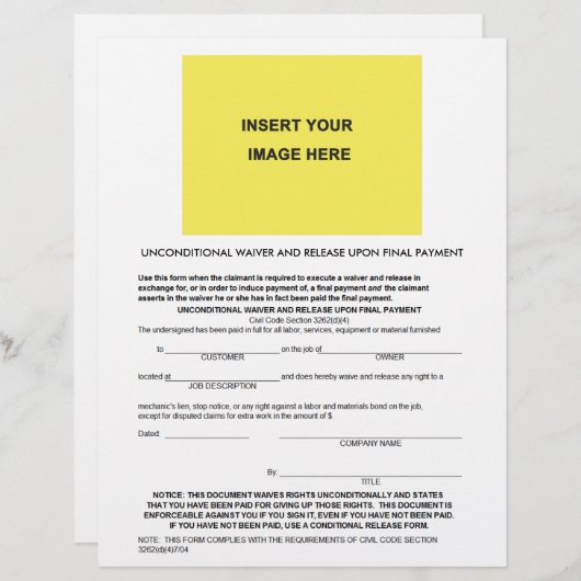 Onvoorwaardelijke kwijtschelding en onvoorwaardeli (Voorkant / Achterkant)