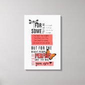 Onvoorwaardelijke liefde & acceptatie vriendschap  canvas afdruk (Voorkant)