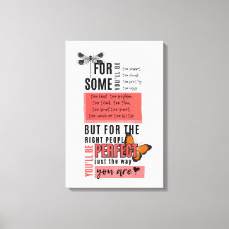 Onvoorwaardelijke liefde & acceptatie vriendschap  canvas afdruk