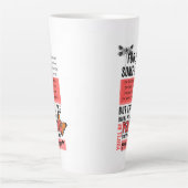 Onvoorwaardelijke liefde & acceptatie vriendschap  latte mok (Voorkant)