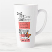 Onvoorwaardelijke liefde & acceptatie vriendschap  latte mok (Rechts)