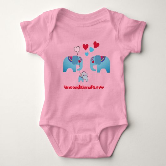 Onvoorwaardelijke Liefde Baby Bodysuit (Voorkant)