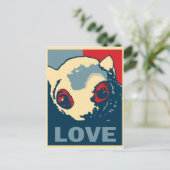 Onvoorwaardelijke liefde briefkaart (Staand voorkant)