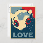 Onvoorwaardelijke liefde briefkaart (Voorkant / Achterkant)