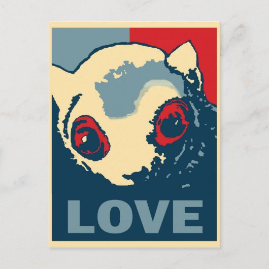 Onvoorwaardelijke liefde briefkaart (Voorkant)