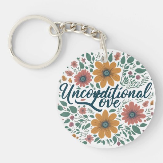 Onvoorwaardelijke liefde sleutelhanger (Voorkant)