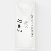 Onvoorwaardelijke liefde spandoek (Verticaal)