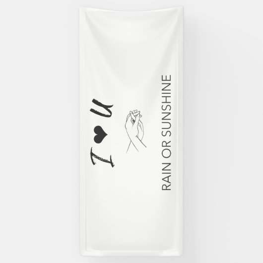 Onvoorwaardelijke liefde spandoek (Verticaal)