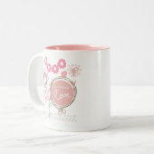Onvoorwaardelijke liefde tweekleurige koffiemok (Voorkant links)