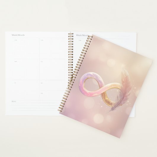 onvoorwaardelijke liefde & veer symbool planner (Display)