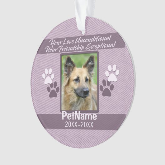 Onvoorwaardelijke liefdescompact aangepast ornament (voorkant)