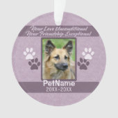 Onvoorwaardelijke liefdescompact aangepast ornament (voorkant)