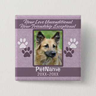 Onvoorwaardelijke liefdescompact vierkante button 5,1 cm