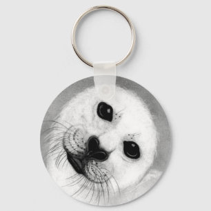Onvoorwaardelijke liefdesharp zegel sleutelhanger