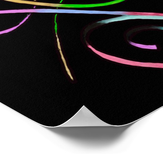 Onvoorwaardelijke Love Black Poster (Hoek)