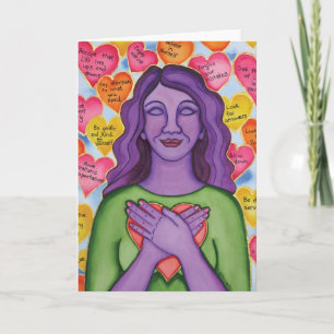 Onvoorwaardelijke zelf-Liefde door Rita Loyd Kaart