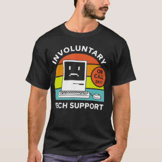 Onvrijwillige echo-ondersteuning grappig t-shirt