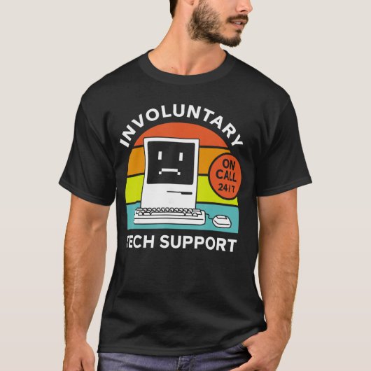 Onvrijwillige echo-ondersteuning grappig t-shirt (Voorkant)