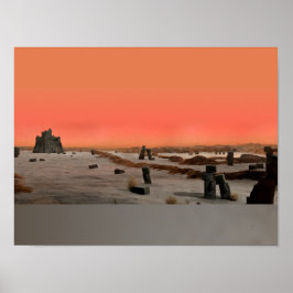 Onvruchtbare Alien Planeet Poster