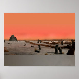 Onvruchtbare Alien Planeet Poster