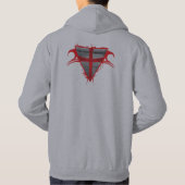 Onwaardige Servant (Red Logo)-beschermingskap Hoodie (Achterkant)