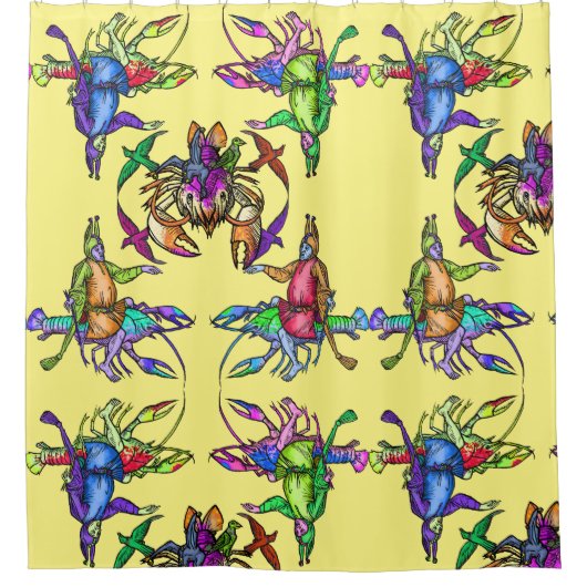 Onwaarschijnlijke Lobster Douchegordijn (Voorkant)