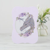 Onwaarschijnlijke vrienden draak en libel feestdagenkaart (Staand voorkant)