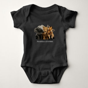 Onwaarschijnlijke vrienden Olifant, Leeuw & Giraff Romper