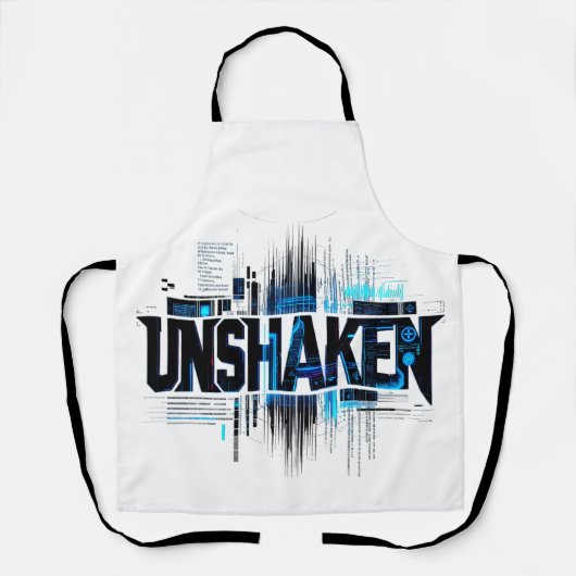"Onwankelbaar" Cyberpunk Schort (Voorkant)