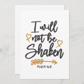 Onwankelbaar geloof - Psalm 16:8 Christelijk ontwe Bedankkaart (Voorkant / Achterkant)